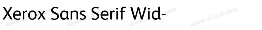 Xerox Sans Serif Wid字体转换 Xerox Sans Serif Wid字体转换